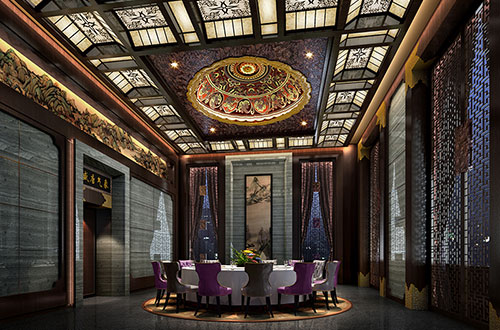 扎鲁特低调奢华的新中式酒店设计效果图